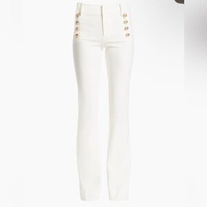 Derek Lam Cream High-Waisted Pants